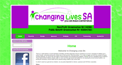 Desktop Screenshot of changinglivessa.org